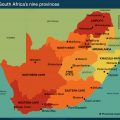 Map of South Africa’s nine provinces