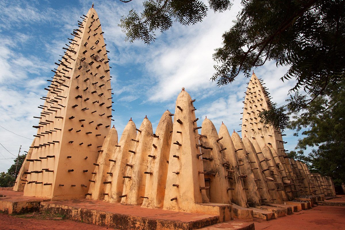 Grand Mosque in the city of Bobo-Dioulasso in Burkina Faso