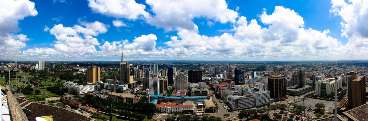 Africa - A panoramic view of Nairobi, Kenya’s capital and commercial centre