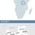 Map of Africa and Burundi