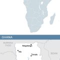 Map of Africa and Ghana