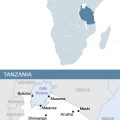 Map of Africa and Tanzania