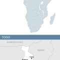 Map of Africa and Togo
