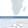 Map of Africa and Western Sahara