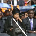 Winnie Madikizela Mandela at the State Memorial Service for the