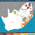 Map of South African provinces and ‘homelands’ before 1996