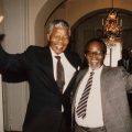 Nelson Mandela and Oliver Tambo reunion in 1990