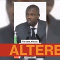 Bassirou Diomaye Faye has pledged to fight France’s “economic stranglehold” on Senegal. But the viral video of a man slamming the former colonial power been dubbed into English – and shows Ousmane Sonko, not Faye.