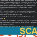 Nearly half a million in ‘debt consolidation’ from ‘RCS Loan’? No, just another scam