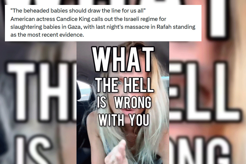 Which Candice King? South African travel influencer in video condemning Gaza bombing, not US actor with same name