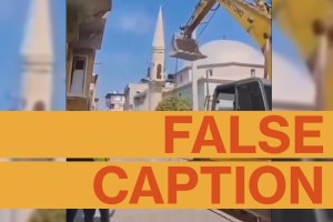 China's policy of "mosque consolidation" has closed or demolished hundreds of mosques belonging to Uyghurs and other Turkic Muslim communities in Xinjiang province. But the video wasn't shot there.