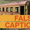 Xenophobic posts mislabel a photo of a local oddity from Georgia, a train carriage converted into a river bridge, to paint Zimbabwe as backwards.